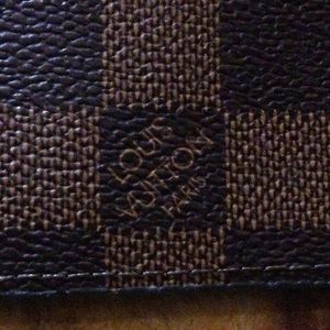 Louis Vuitton check/ card holder